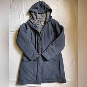 Duluth Trading Co Insulated Hooded Gray Parka Women’s Size Small